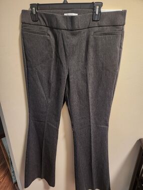NWT Liz Claiborne Women's Gray Dress Pants - Stretch Flare Trousers